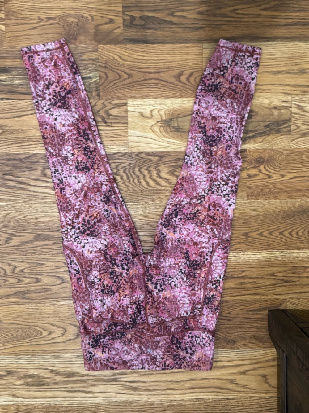 ATHLETA Pink Multi Print Leggings